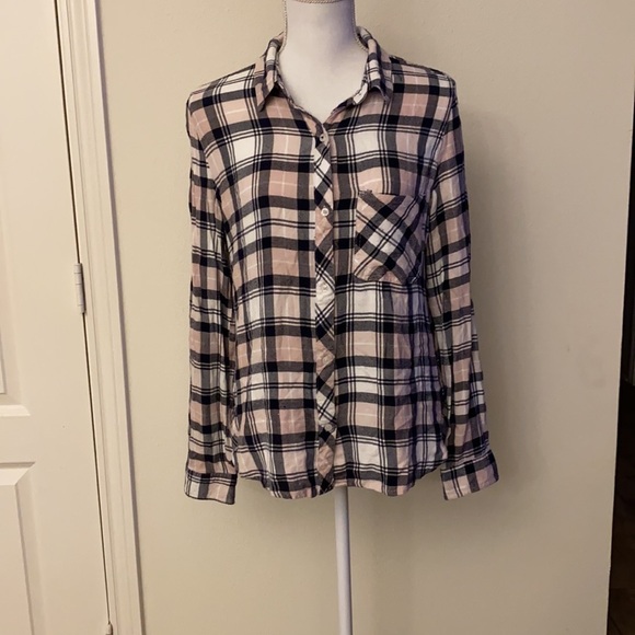 Kenneth Cole Reaction plaid shirt button down - Picture 2 of 5